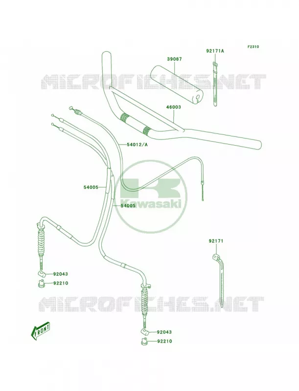 Handlebar Kawasaki QUAD 80 2003 KFX80  KSF80-A1