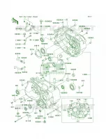 Crankcase pour Kawasaki Mojave 250 2002