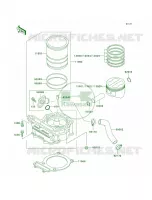 CylinderPistons pour Kawasaki Mojave 250 2002