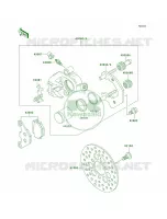 Front BrakeKSF250 A18 pour Kawasaki Mojave 250 2002