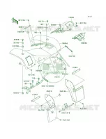Front Fenders pour Kawasaki Mojave 250 2002