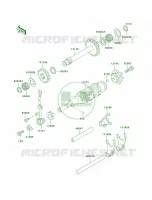 Gear Change DrumShift Forks pour Kawasaki Mojave 250 2002