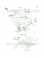 Labels pour Kawasaki Mojave 250 2002