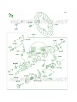 Rear BrakeKSF250 A15 A17 pour Kawasaki Mojave 250 2002