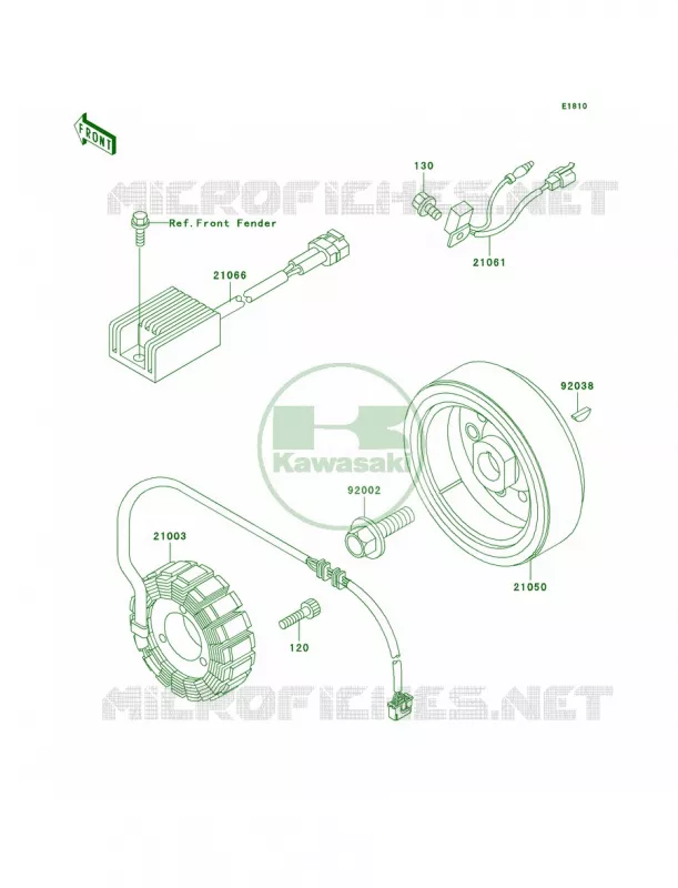 Generator Kawasaki QUAD 250 2002 Mojave 250  KSF250-A16