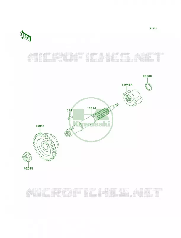 Balancer Kawasaki QUAD 250 2000 Mojave 250  KSF250-A14