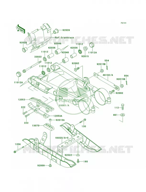 Swingarm Kawasaki QUAD 250 2000 Mojave 250  KSF250-A14