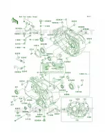 Crankcase pour Kawasaki Mojave 250 1999