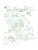 Front Fenders pour Kawasaki Mojave 250 1999