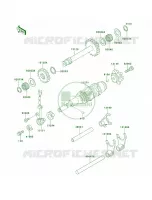 Gear Change DrumShift Forks pour Kawasaki Mojave 250 1999