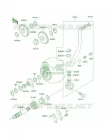 Kickstarter MechanismSF250A026492  pour Kawasaki Mojave 250 1999