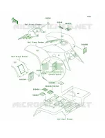Labels pour Kawasaki Mojave 250 1999