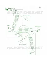 Shock Absorbers pour Kawasaki Mojave 250 1999