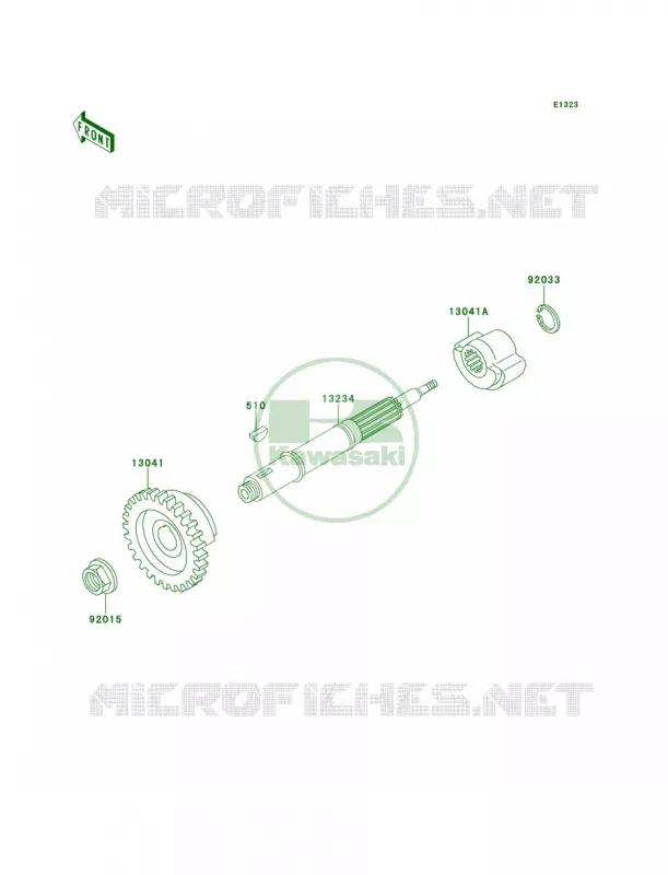 Balancer Kawasaki QUAD 250 1996 Mojave 250  KSF250-A10