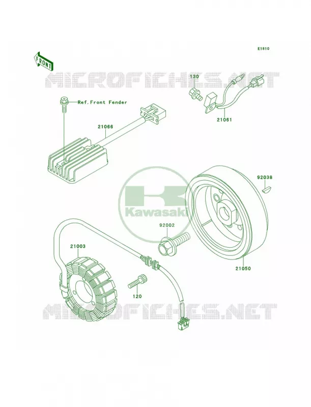 Generator Kawasaki QUAD 250 1996 Mojave 250  KSF250-A10