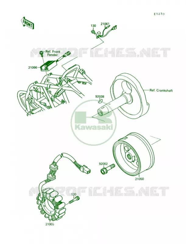 Generator Kawasaki QUAD 250 1992 Mojave 250  KSF250-A6
