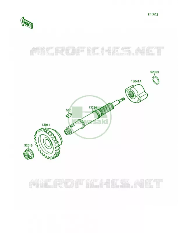 Balancer Kawasaki QUAD 250 1990 Mojave 250  KSF250-A4