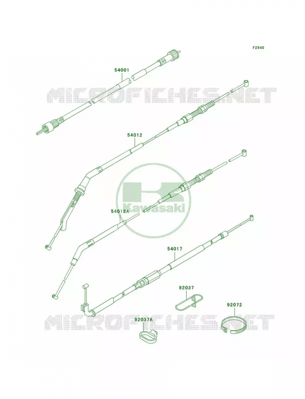 Cables Kawasaki MOTOS 1000 2006 Concours  ZG1000A6F