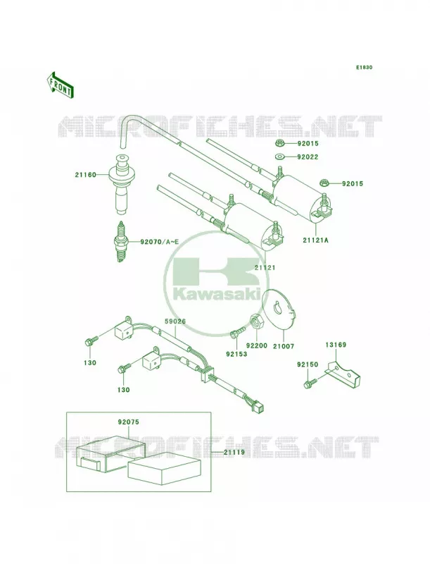 Ignition System Kawasaki MOTOS 1000 2006 Concours  ZG1000A6F
