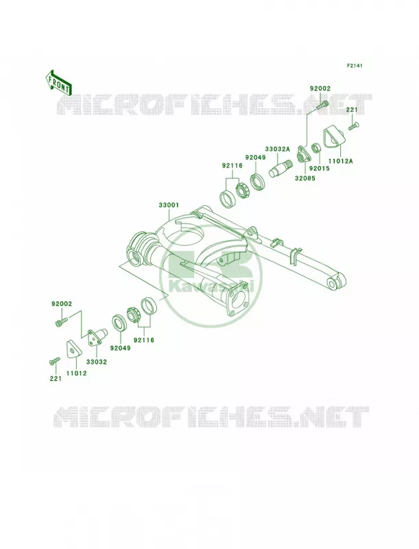 Swingarm Kawasaki MOTOS 1000 2006 Concours  ZG1000A6F