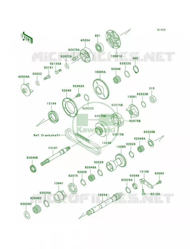 Balancer Kawasaki MOTOS 1000 2005 Concours  ZG1000-A20