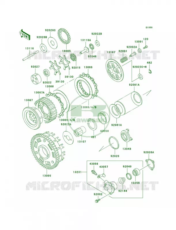 Clutch Kawasaki MOTOS 1000 2005 Concours  ZG1000-A20