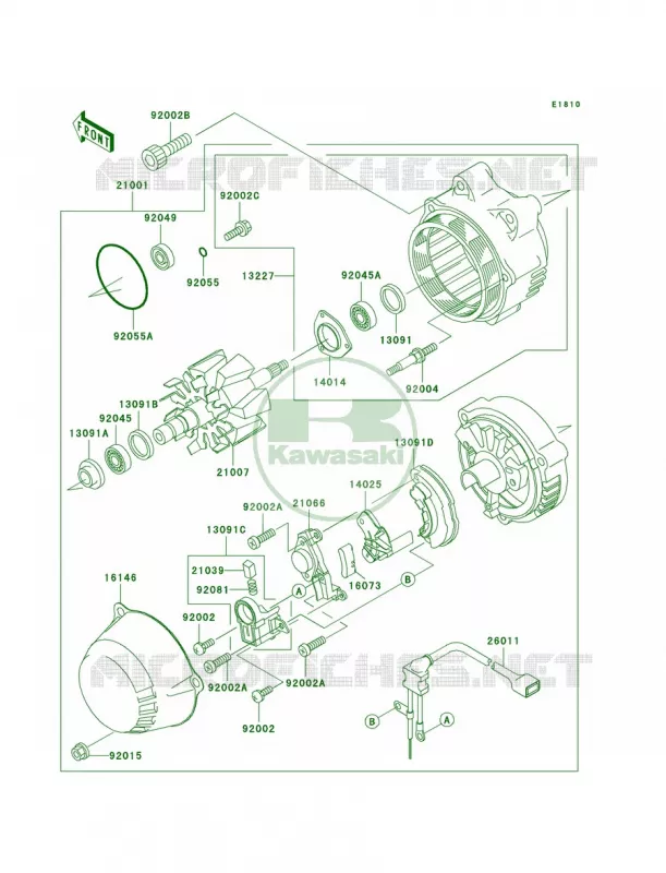 Generator Kawasaki MOTOS 1000 2004 Concours  ZG1000-A19