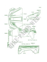 DecalsBlackSCSA pour Kawasaki Teryx 750 FI 4x4 Sport 2012