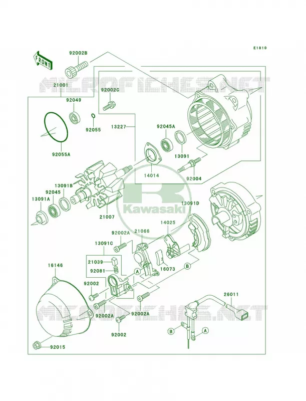 Generator Kawasaki MOTOS 1000 2003 Concours  ZG1000-A18