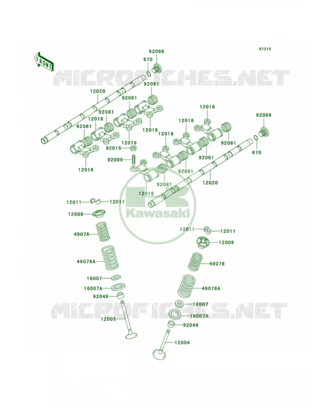 Valves Kawasaki MOTOS 1000 2003 Concours  ZG1000-A18