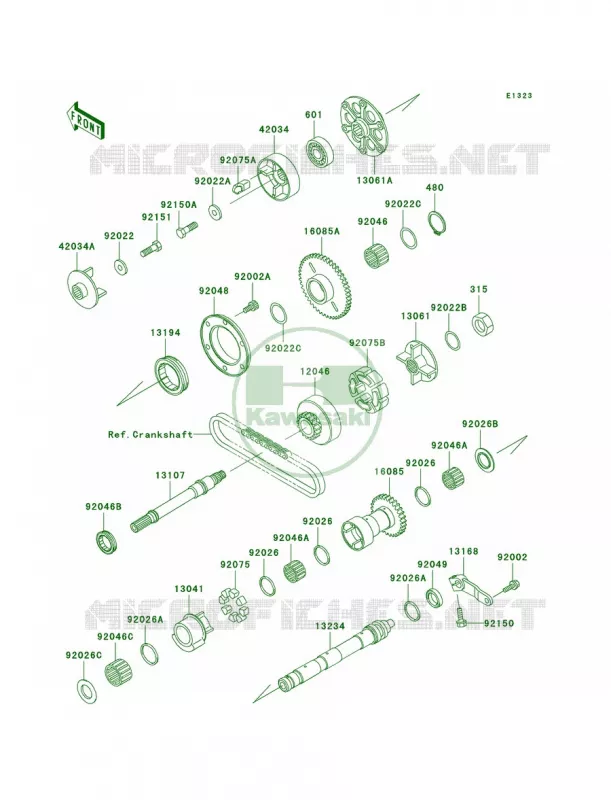 Balancer Kawasaki MOTOS 1000 2002 Concours  ZG1000-A17