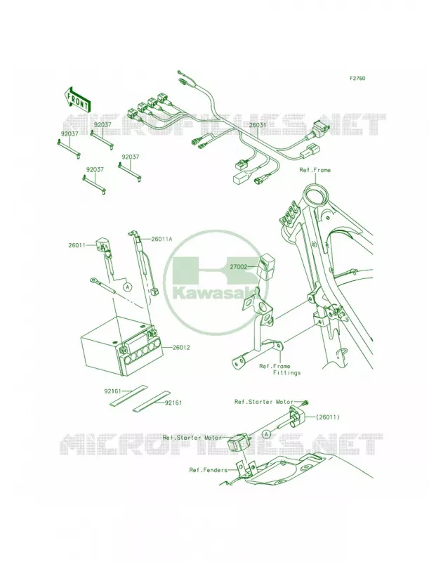 Chassis Electrical Equipment Kawasaki MOTOS 140 2012 KLX140L  KLX140BCF