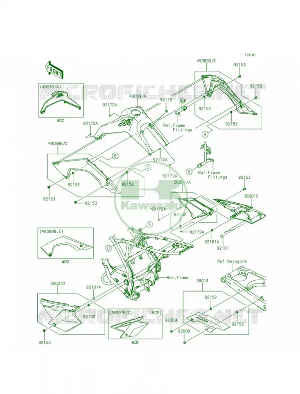 Side CoversChain Cover Kawasaki MOTOS 140 2012 KLX140L  KLX140BCF