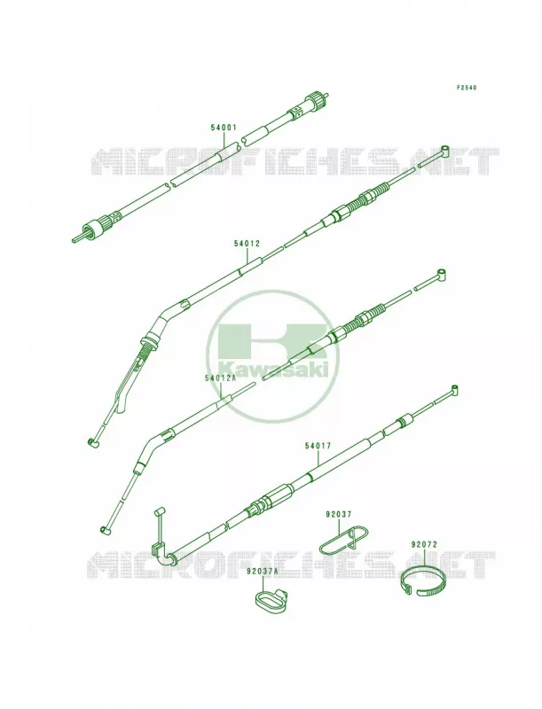 Cables Kawasaki MOTOS 1000 1998 Concours  ZG1000-A13