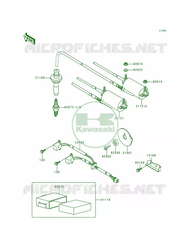 Ignition System Kawasaki MOTOS 1000 1998 Concours  ZG1000-A13