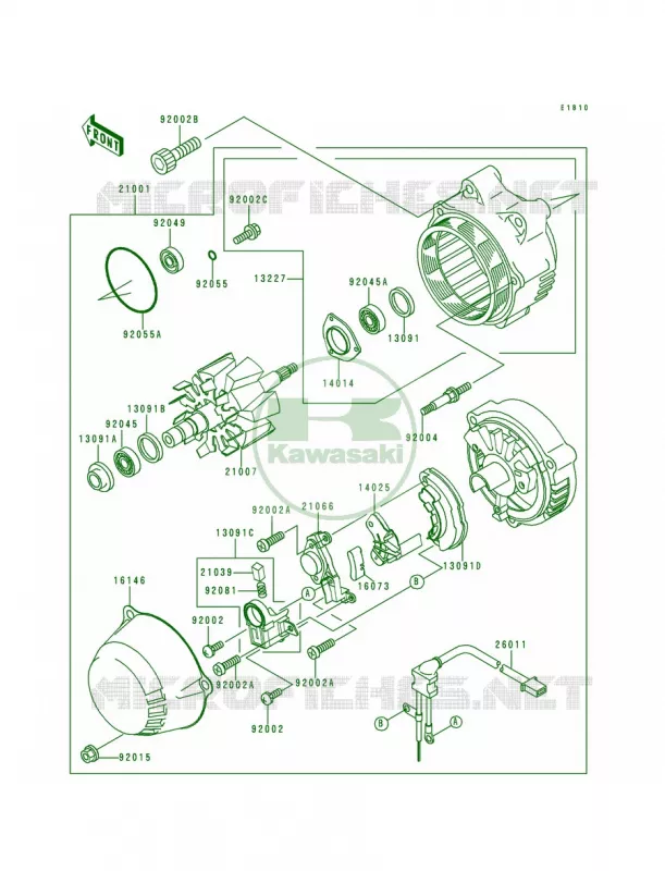 Generator Kawasaki MOTOS 1000 1997 Concours  ZG1000-A12