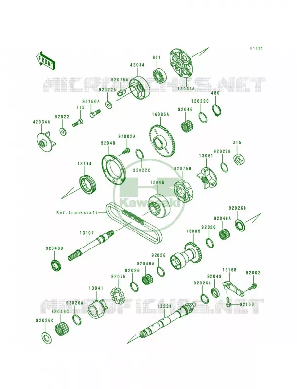 Balancer Kawasaki MOTOS 1000 1996 Concours  ZG1000-A11