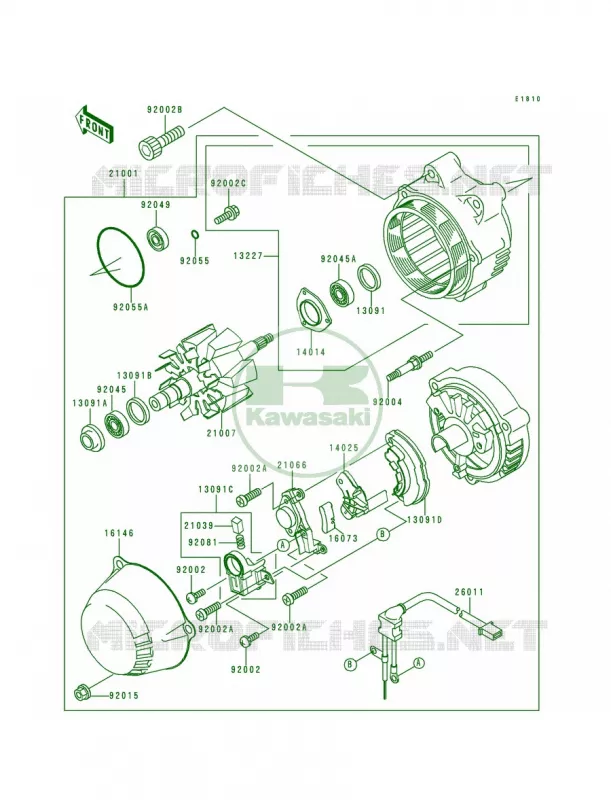 Generator Kawasaki MOTOS 1000 1996 Concours  ZG1000-A11