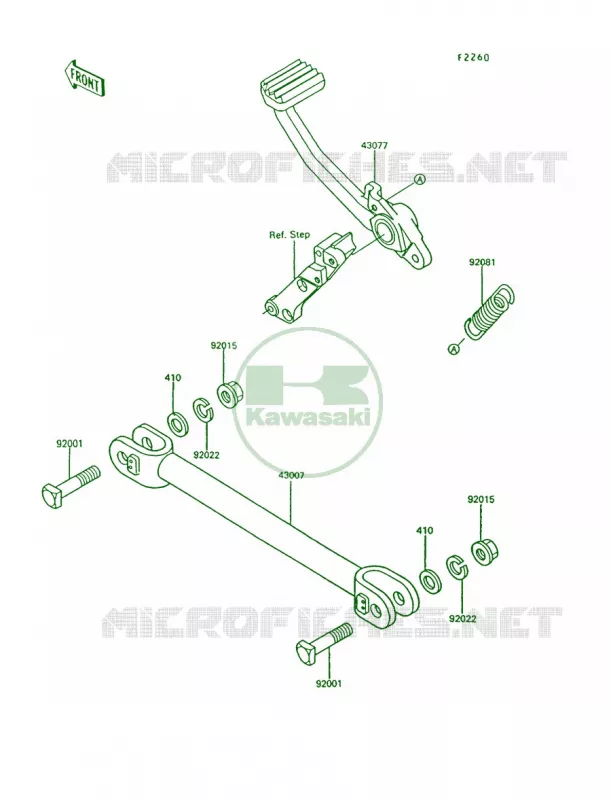 Brake PedalTorque Link Kawasaki MOTOS 1000 1994 Concours  ZG1000-A9