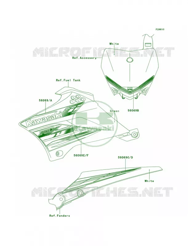 DecalsDDF Kawasaki MOTOS 110 2012 KLX110  KLX110DCF