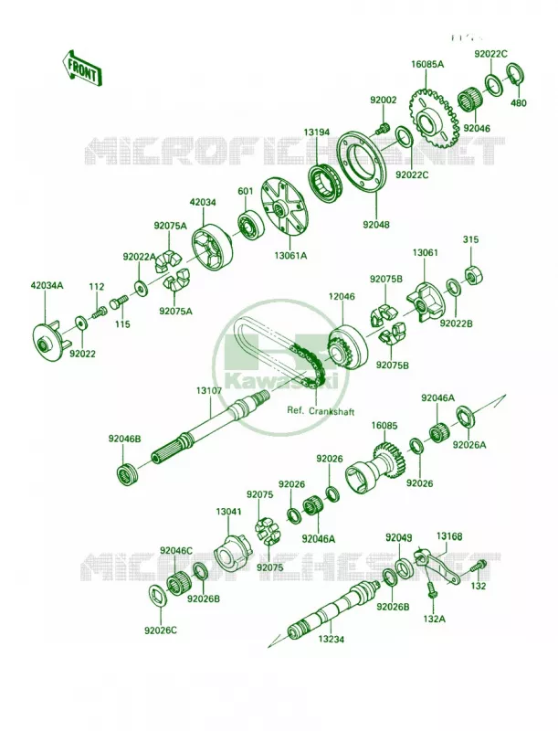 Balancer Kawasaki MOTOS 1000 1990 Concours  ZG1000-A5
