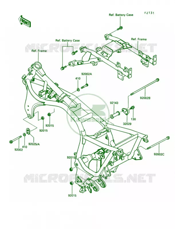 Frame Fitting Kawasaki MOTOS 1000 1990 Concours  ZG1000-A5