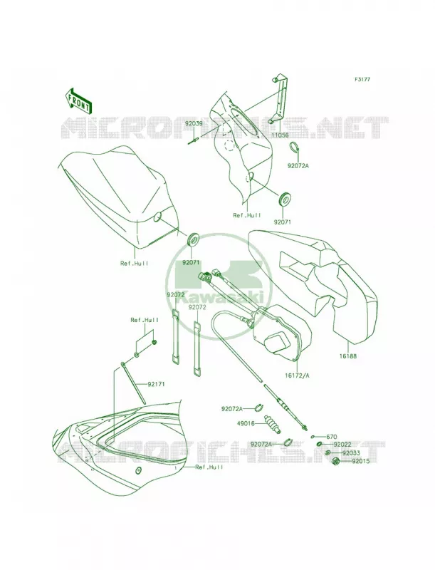 Control Kawasaki JET SKI 1500 2014 ULTRA 310X  JT1500LEF