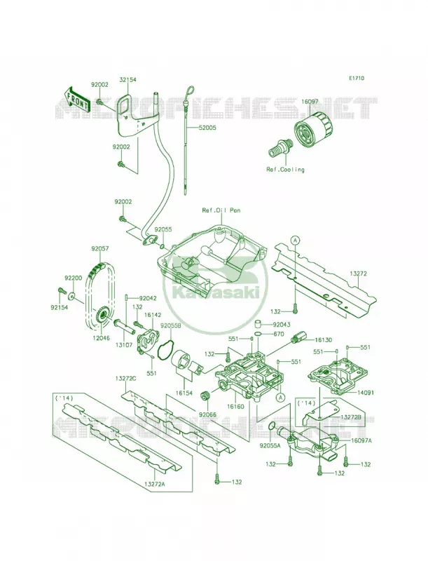 Oil Pump Kawasaki JET SKI 1500 2014 ULTRA 310X  JT1500LEF