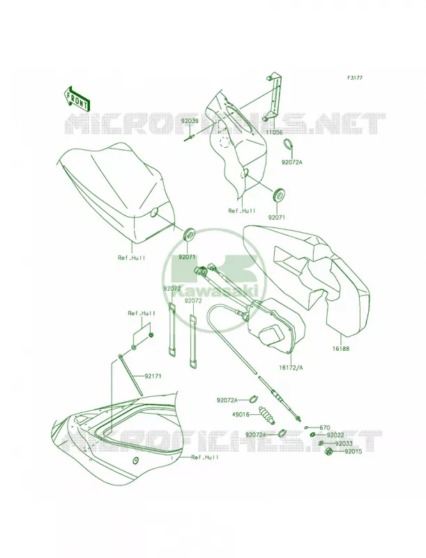 Control Kawasaki JET SKI 1500 2014 ULTRA 310LX  JT1500MEF