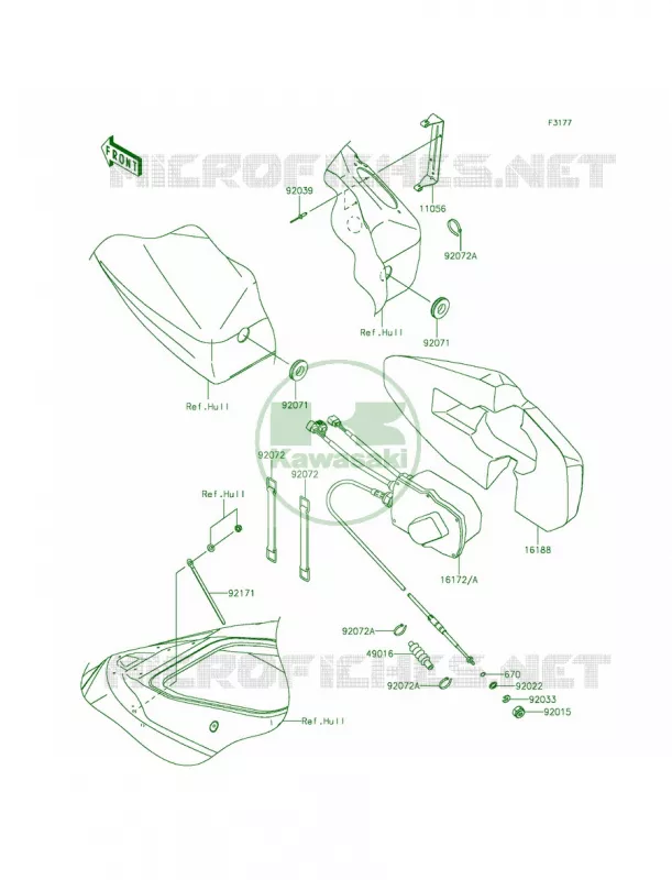 Control Kawasaki JET SKI 1500 2014 ULTRA 310R  JT1500NEF
