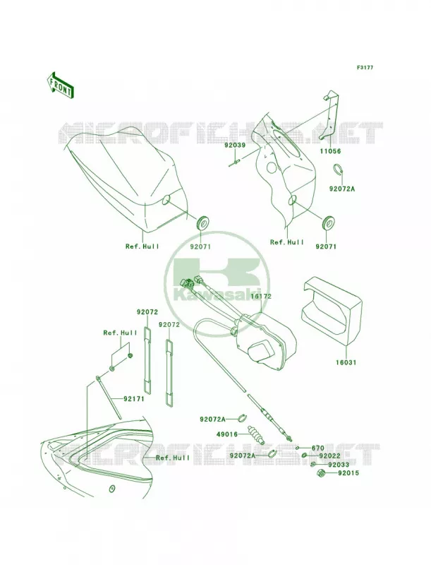 Control Kawasaki JET SKI 1500 2013 ULTRA 300X  JT1500HDF
