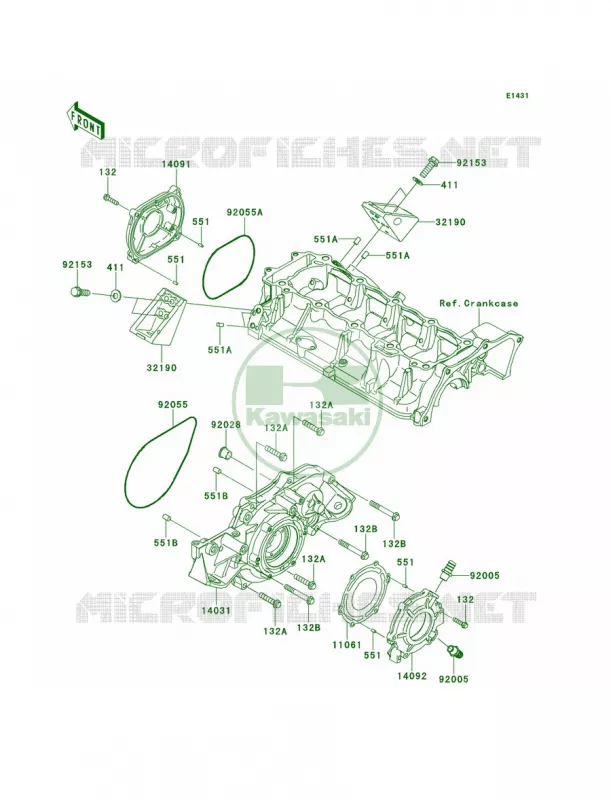 Engine Covers Kawasaki JET SKI 1500 2013 ULTRA 300X  JT1500HDF