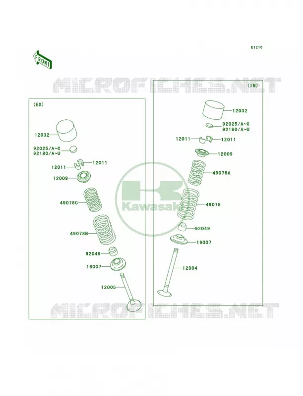 Valves Kawasaki JET SKI 1500 2013 ULTRA 300X  JT1500HDF