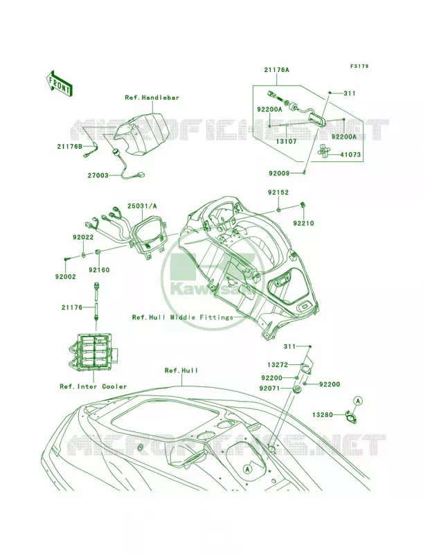 Meters Kawasaki JET SKI 1500 2013 ULTRA 300LX  JT1500JDF